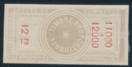 * TIMBRES FISCAUX - EFFET DE COMMERCES - * - N°112 - TB - Autres & Non Classés