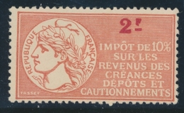 * TIMBRES FISCAUX - IMPÔTS SUR LE REVENU - * - N°70 - 2F - TB - Other & Unclassified