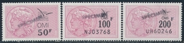 ** TIMBRES FISCAUX - O.M.I - ** - N°1/3 - Surch. SPECIMEN - TB - Andere & Zonder Classificatie