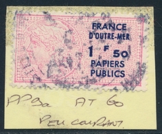 O TIMBRES FISCAUX - PAPIERS PUBLICS - O - F.O.M - N°9a - 1F50 - TB - Autres & Non Classés