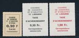 ** TIMBRES DE GREVE (REF. MAURY) - ** - N°9/11 - Epinal, Libourne - TB - Other & Unclassified