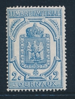 ** TIMBRES JOURNAUX - ** - N°8 - 2c Bleu - TB - Kranten