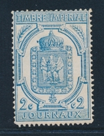 * TIMBRES JOURNAUX - * - N°8 - 2c Bleu - TB - Kranten