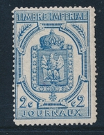 * TIMBRES JOURNAUX - * - N°8 - 2c Bleu - TB - Journaux