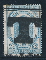 O TIMBRES JOURNAUX - O - N°8 - 2c Bleu - TB - Journaux