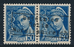 ** COUDEKERQUE - ** - N°7 - 50c Bleu - BDF - Signé A. Brun - TB - War Stamps