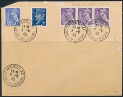 L POCHE DE SAINT NAZAIRE - L - Pli Afft à 2F (Pétain + Mercure) - Obl. Missillac - 9/5/45 - TB - War Stamps