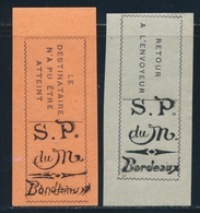 * POSTES MONTENEGRINES - RETOUR - * - N°1/2 - Dble Impression De La Surcharge - TB - War Stamps