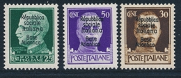 ** BASE NAVALE ITALIENNE - ** - N°4/6 - 3 Valeurs - TB - Guerre (timbres De)