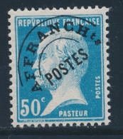 ** PREOBLITERES - ** - N°68 - 50c Bleu - TB - 1893-1947