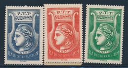 ** TIMBRES DE RADIODIFFUSION - ** - N°1/3 - N°1/2 BDF - TB - France Radiodiffusion