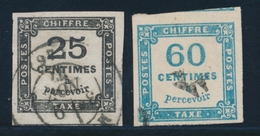 O TIMBRES TAXE - O - N°5, 9 - Margés - TB - 1859-1959 Oblitérés