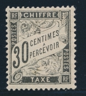 * TIMBRES TAXE - * - N°18 - 30c Noir - TB - 1859-1959 Gebraucht