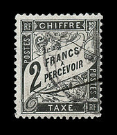 O TIMBRES TAXE - O - N°23 - 2F Noir -  TB - 1859-1959 Gebraucht