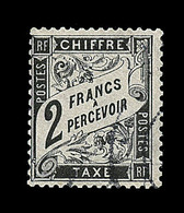 O TIMBRES TAXE - O - N°23 - 2F Noir - TB - 1859-1959 Gebraucht