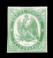 * TIMBRES - TELEGRAPHE - * - N°2 - 50c Vert - Signé Calves - TB - Telegraphie Und Telefon