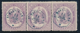 O TIMBRES - TELEGRAPHE - O - N°8 - 2F Violet - Bde De 4 - Obl. St Martin De Ré - 14/07/70 - TB - Telegrafi E Telefoni