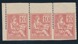 * VARIETES  - * - N°116 - Bde De 3 - BDF - ND Horiz. - B/TB - Unused Stamps