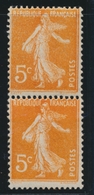** VARIETES  - ** - N°158 - Impression S/Raccord - Paire Verticale - TB - Unused Stamps