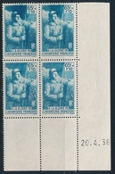 ** VARIETES  - ** - N°387 Bloc De 4 - C. Daté - Défaut D'essuyage - TB - Unused Stamps