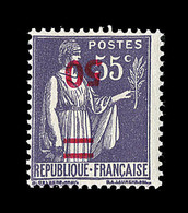 ** VARIETES  - ** - N°478a - Surch. Renversée - Signé Calves - TB - Unused Stamps