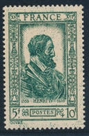 ** VARIETES  - ** - N°592 - Henri IV - Impression Métallique - TB - Unused Stamps