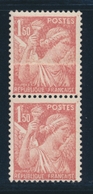 ** VARIETES  - ** - N°652 - Paire Vert Dt 1 Ex Impression S/Raccord - TB - Unused Stamps