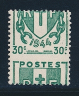 * VARIETES  - * - N°671 - 30c Vert - Piquage à Cheval - TB - Unused Stamps