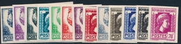 ** VARIETES  - ** - Type Coq Et Mar. D'ALGER - 13 Valeurs - ND - Impression Dble - TB - Unused Stamps