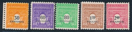** VARIETES  - ** - N°702, 705/7, 710 - 5 Valeurs - Dble Impression - TB - Unused Stamps