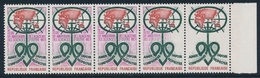 ** VARIETES  - ** - N°1760 - Bde De 5 - Bdf - Couleurs Dégradées - TB - Neufs