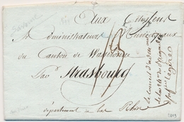 LAC DEBOURSES - LAC - Déb. De Saverne (manuscrit) - TB - Briefe U. Dokumente