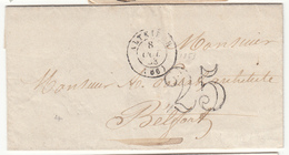LAC CACHETS A DATE - LAC - T15 Altkirch - 1853 - Pour Benfeld - Taxe 25 Dt - TB - Covers & Documents