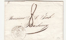 LAC CACHETS A DATE - LAC - T13 Wesserling - 19/Dec/1831 + Taxe Manus 8 - Pr Strasbourg - B/TB - Lettres & Documents