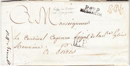 LAC PORTS PAYES  - LAC - P.67.P MOLSHEIM S/ Pli Du 22 Brumaire An 11 - Adressé Au Cardinal Caprara - TB - Briefe U. Dokumente