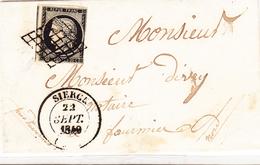 LAC PERIODE 1849-70 - MOSELLE (Dépt 55) - LAC - N°3 - Obl. Grille - T14 Sierck - 23/9/49 - B/TB - Covers & Documents