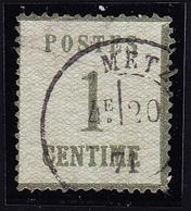 O TIMBRES D'ALSACE LORRAINE (1870-71) - O - N°1 - Obl. T17 Metz - Petits Défts - B/TB - Other & Unclassified