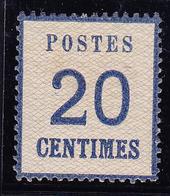 * TIMBRES D'ALSACE LORRAINE (1870-71) - * - N°6 - Bon Centrage  - Signé Brun - TB - Autres & Non Classés