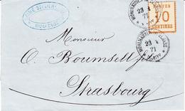 LAC TIMBRES D'ALS-LOR SUR LETTRE (1870-71) - LAC - N°5 - Obl Mulhausen - 23/10/71 - TB - Other & Unclassified