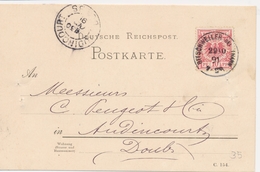 CP PERIODE 1872-1914 - CP - All. N°47 - Obl. Bitschweiler Bei Thann - 29/10/91 - TB - Covers & Documents