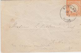 L PERIODE 1872-1914 - L - N°15 (Petit Déft) - Obl. Rothau - 22/7/74 - T111 - B/TB - Lettres & Documents