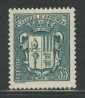 ** TIMBRES POSTE - ** - N°56 - 35c Vert Bleu - TB - Ungebraucht