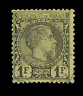 O TIMBRES POSTE - O - N°9 - 1F Noir S/jaune - TB - Ungebraucht