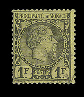 O TIMBRES POSTE - O - N°9 - 1F Noir S/jaune - TB - Unused Stamps