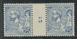 ** TIMBRES POSTE - ** - N°25 - Paire - Mill. 5 - TF - TB - Unused Stamps