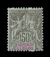 * OCEANIE - * - N°20 - 50c Bistre Et Rouge - Signé Calves - TB - Autres & Non Classés