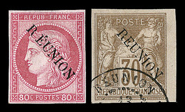 * REUNION  - * - N°12 - Variété "R" éloigné De REUNION - Signé - TB - Sonstige & Ohne Zuordnung