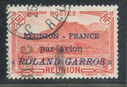 O REUNION - POSTE AERIENNE  - O - N°1 - 50c Rouge - Signé - TB - Andere & Zonder Classificatie