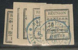 O REUNION - TIMBRES TAXE - O - N°1/5 (le N°3*) - Maj. Grdes Marges - TB - Other & Unclassified