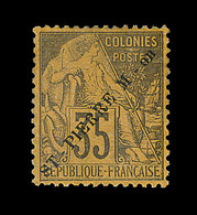 * SAINT PIERRE ET MIQUELON  - * - N°27 - 35c Violet Noir S/jaune - TB - Vide